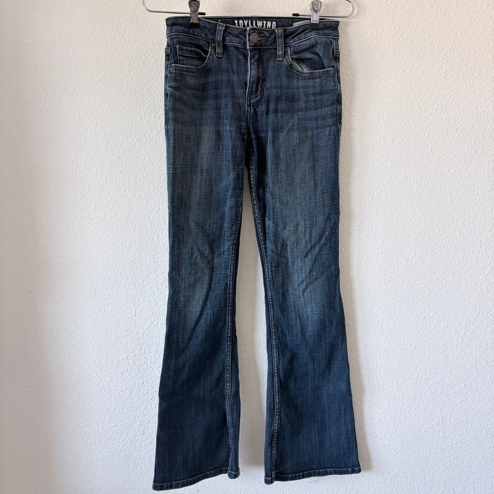 Idyllwind Miranda Lambert‎ Womens Dark Wash Flare Jeans Size 0W x 32L Western